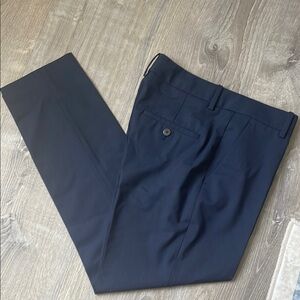 Theory Women’s Dark Navy Blue Wool Dress Pants